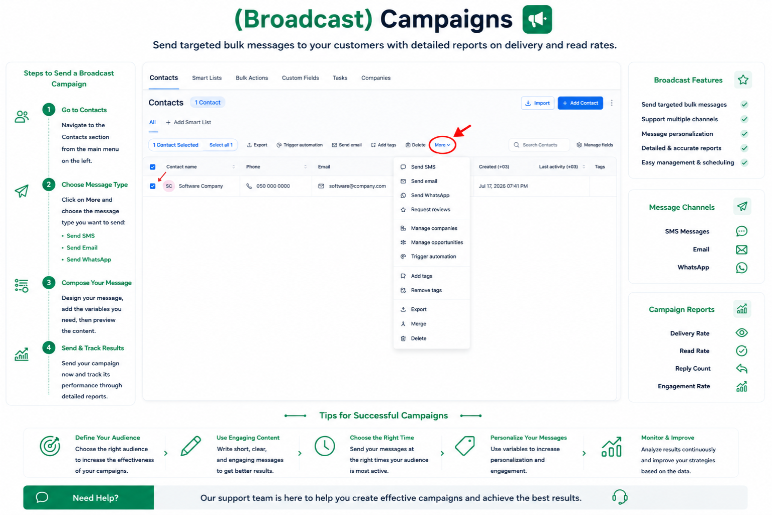 Broadcasts & Campaigns