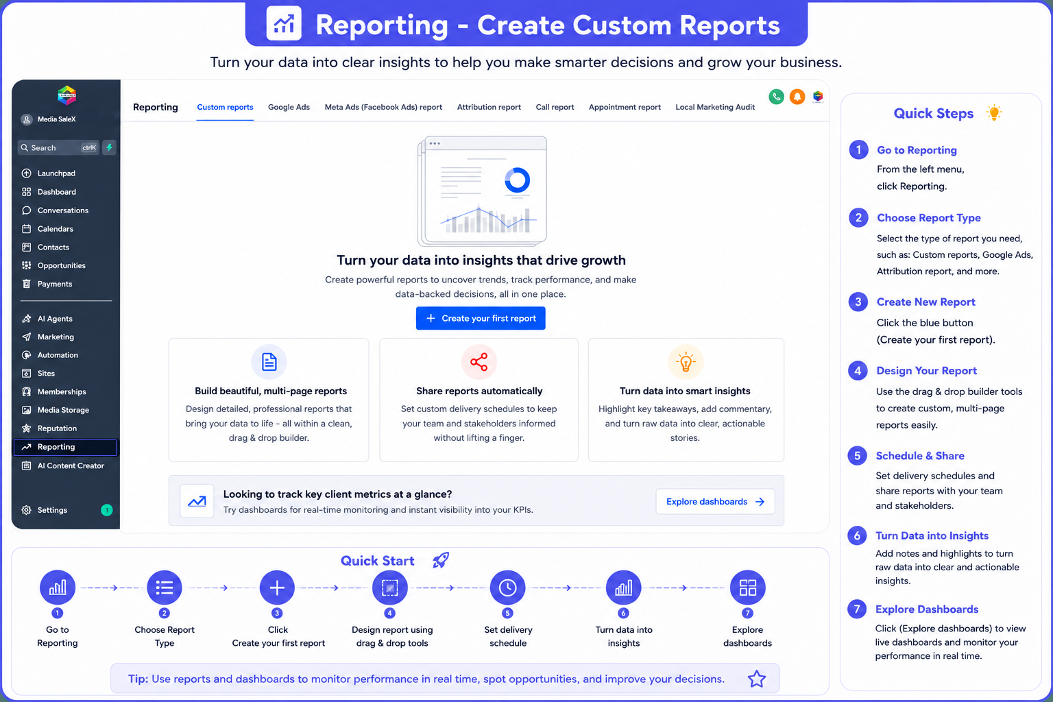 Sales Tracking Interface