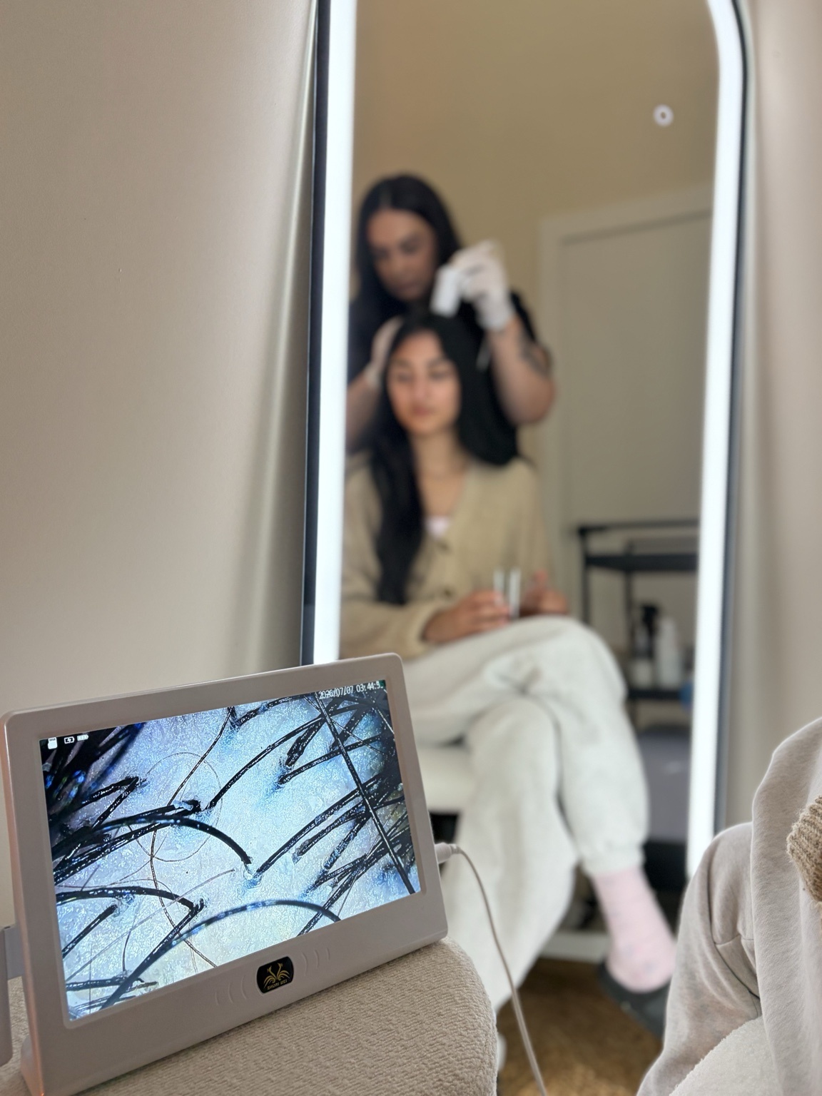 Care that goes beyond the scalp during a Platinum Japanese head spa ritual in Surrey