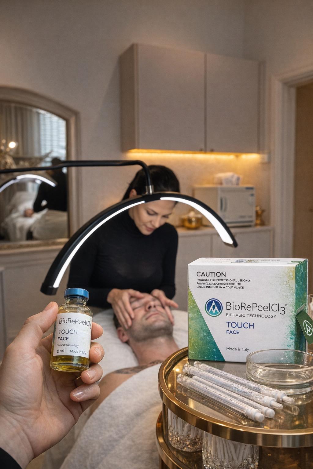 Chemical peel skin treatment results