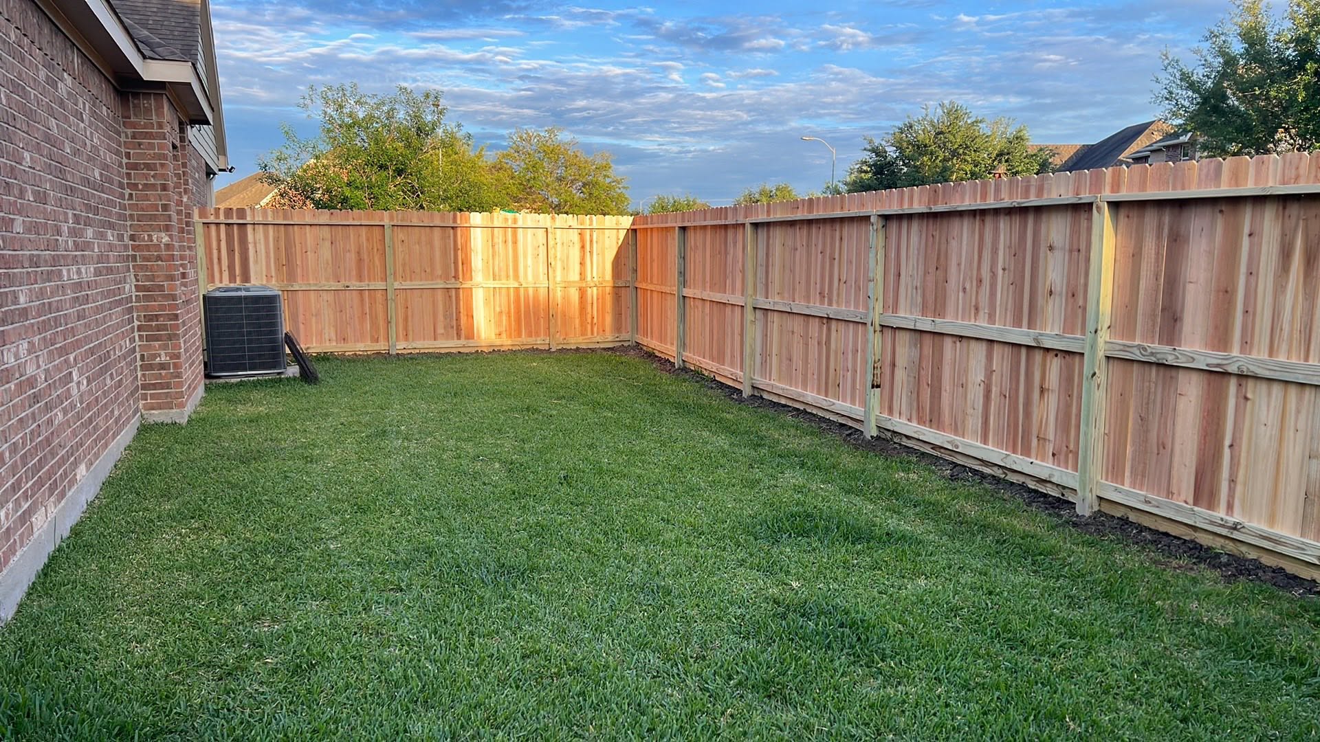 Recent fencing installation 1