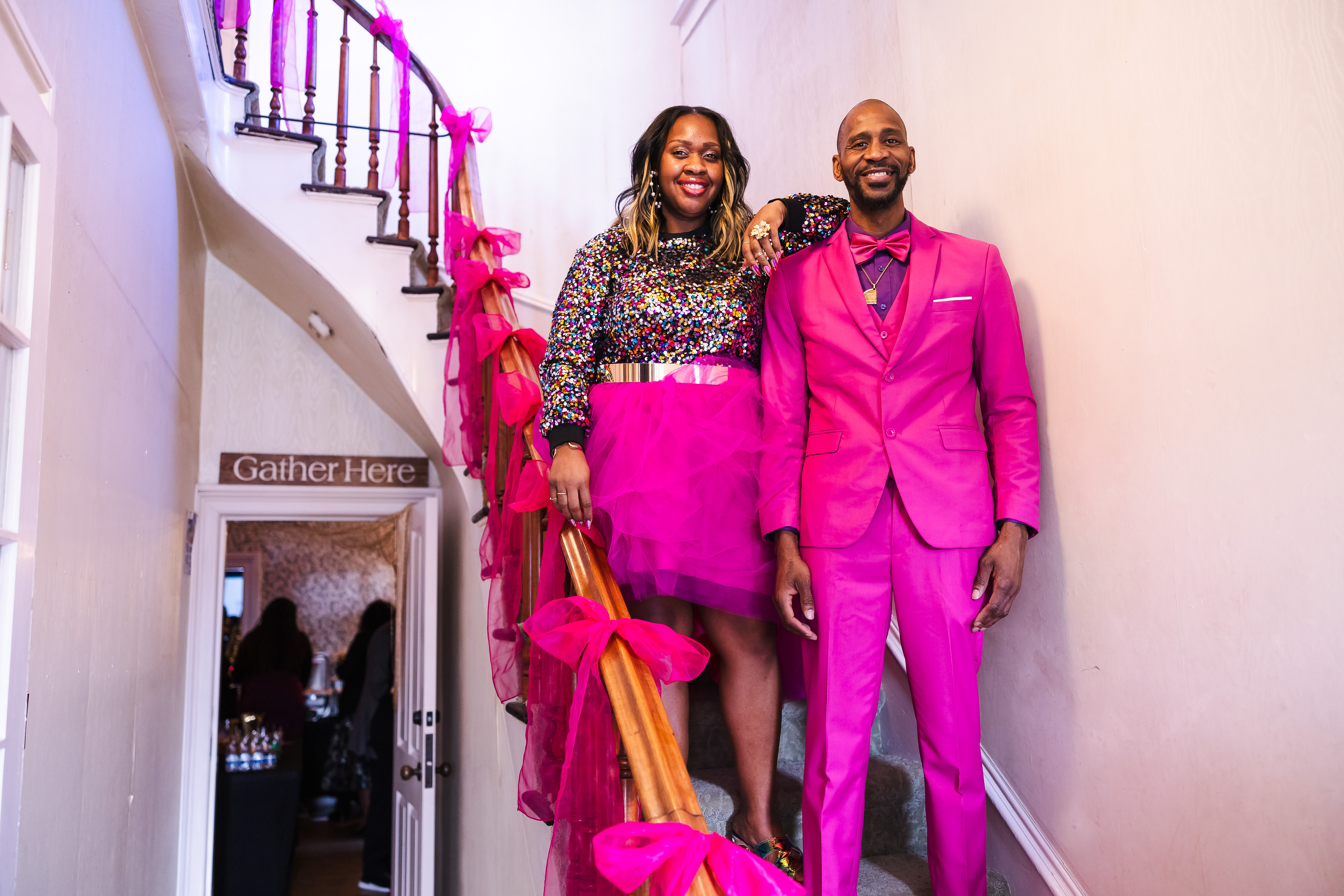 Margie and her husband — anniversary celebration moment of love