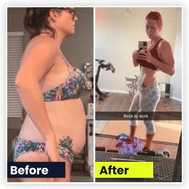 Lauren before and after