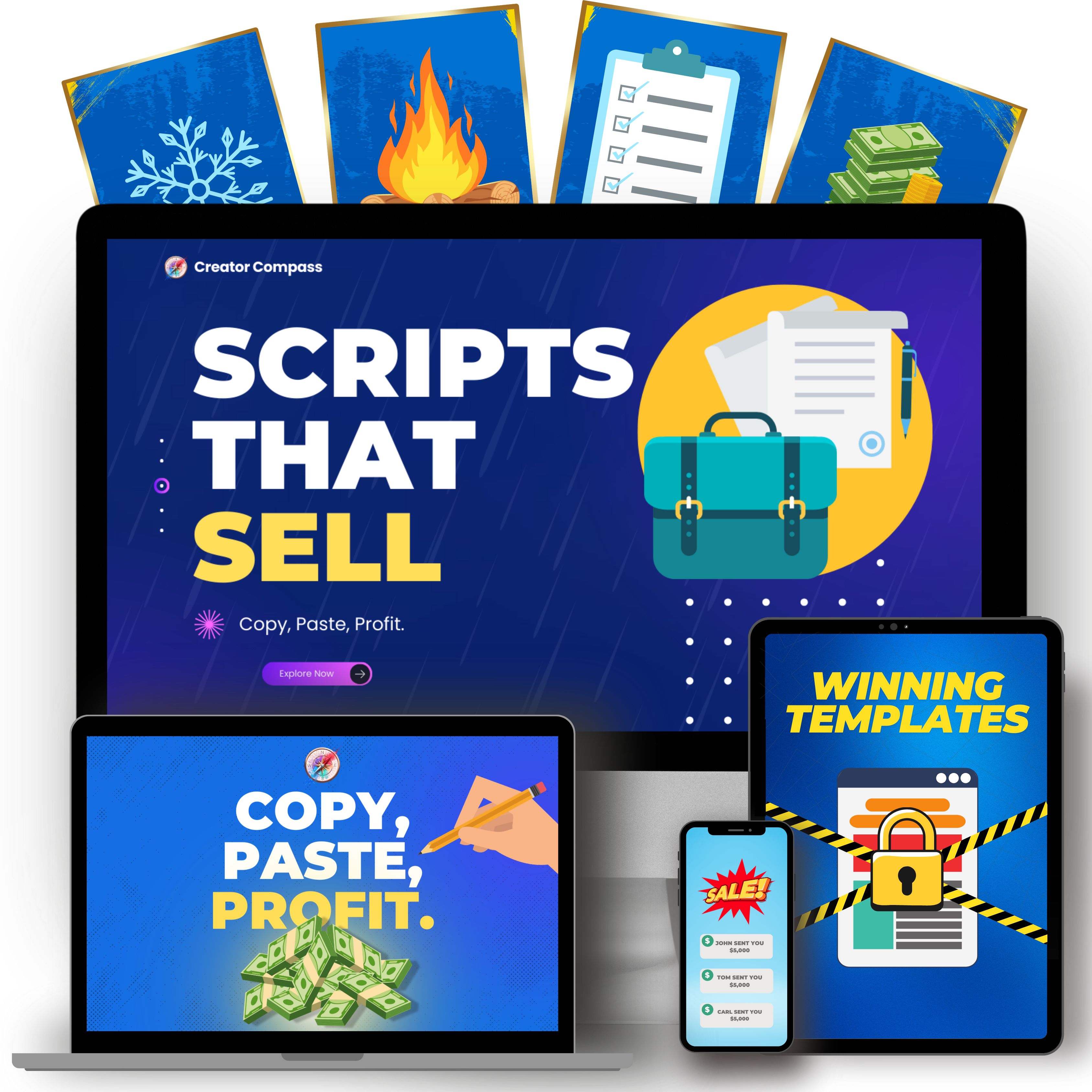 Scripts That Sell - Copy, Paste, Profit. 24 Proven Email Scripts for cold outbound, newsletter campaigns, and more.