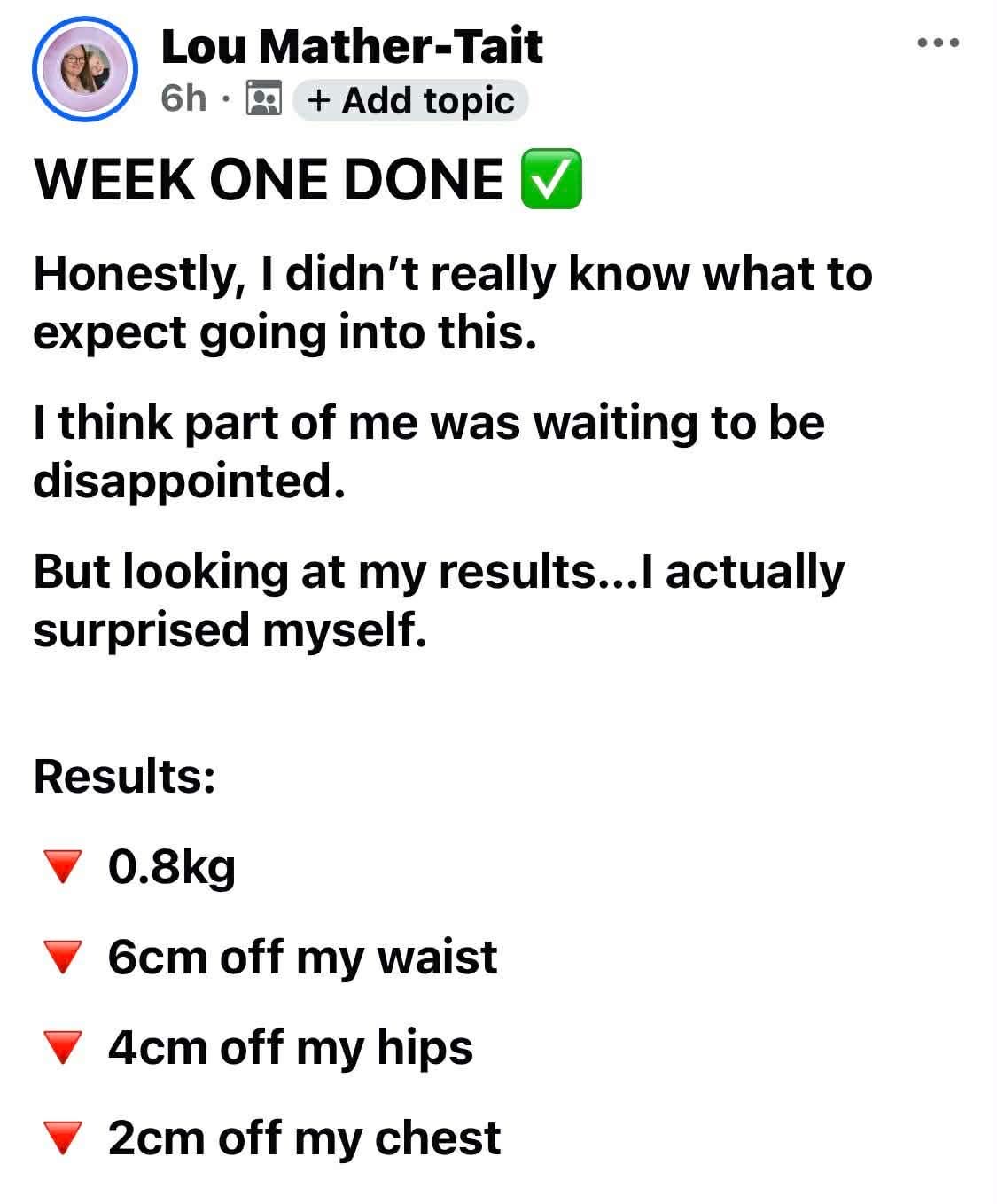 Burn+ customer result