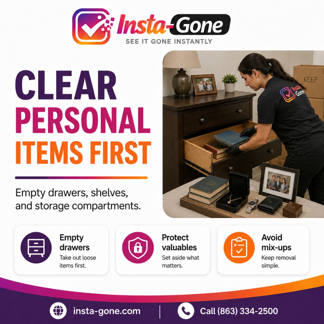 Clear Personal Items Before the Crew Arrives 03