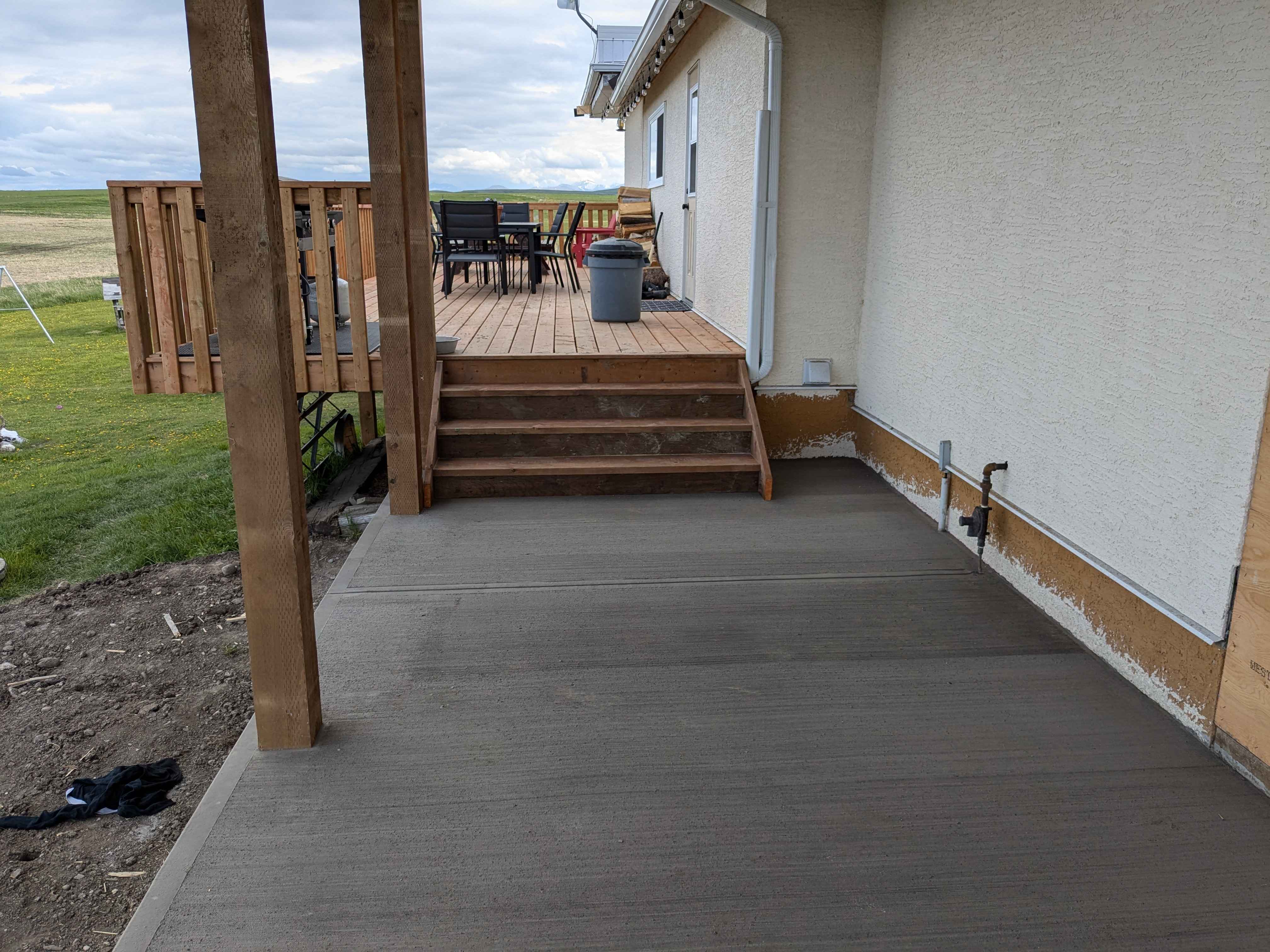 Patio Concrete Pour