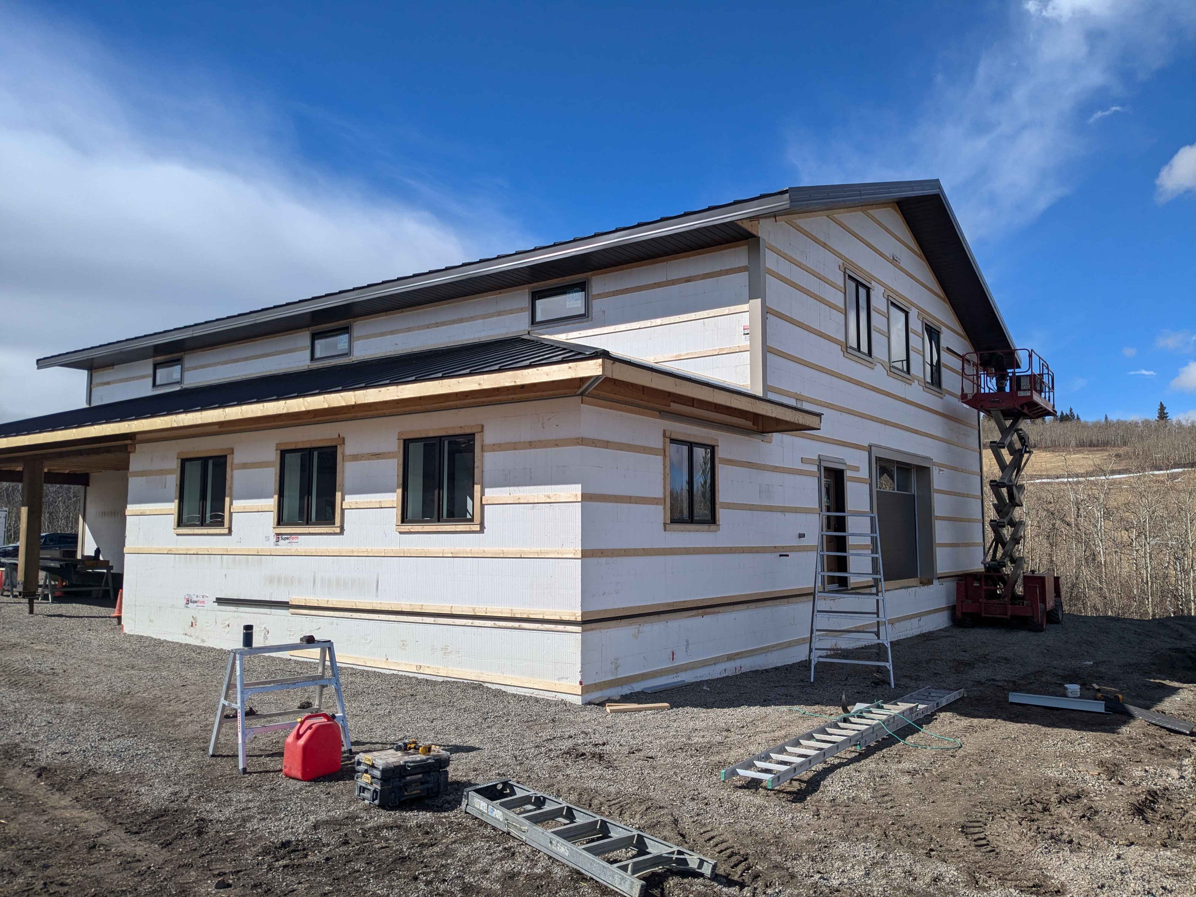 Multilevel ICF Shop Build