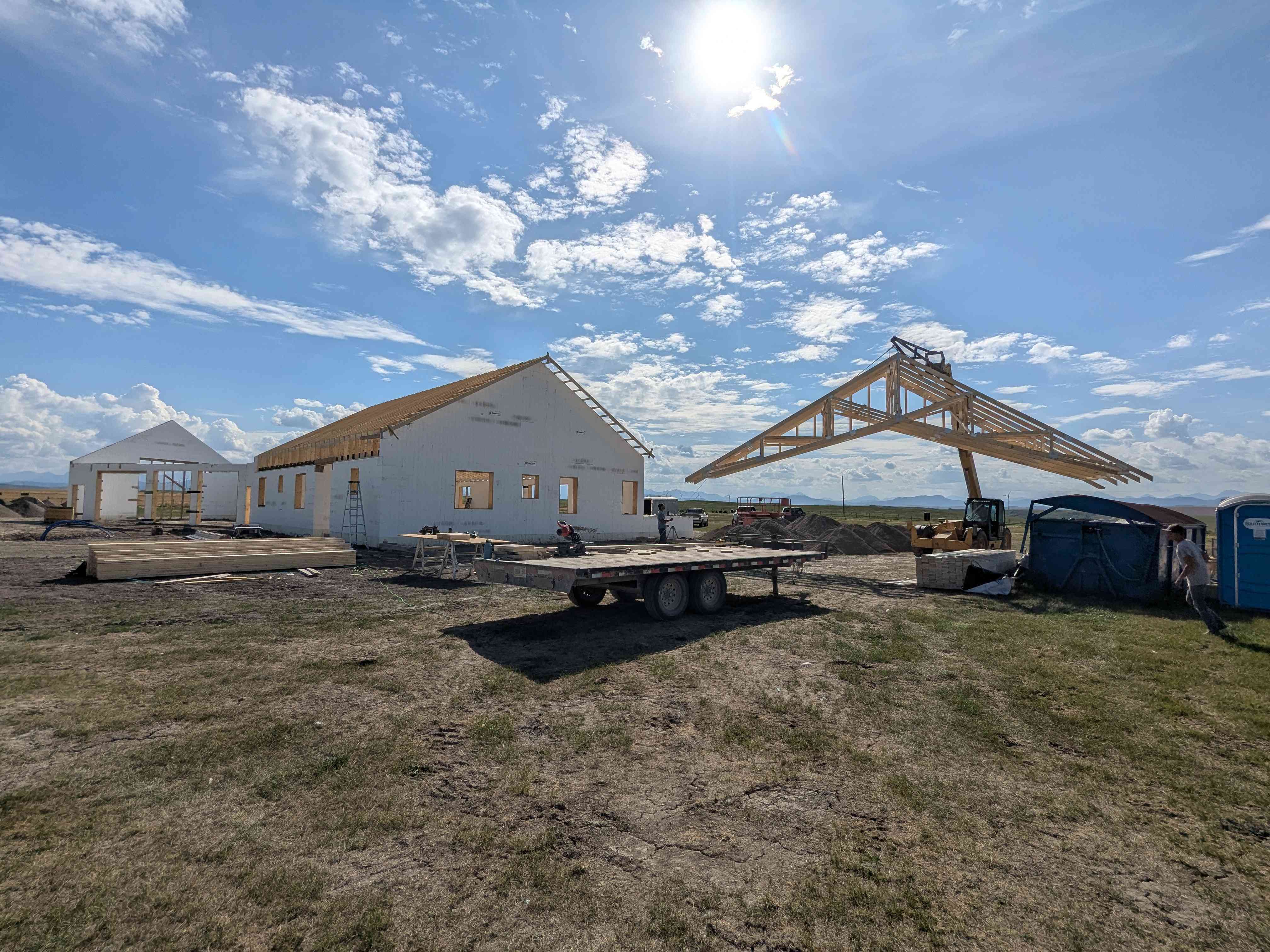 Shop Rafter Installation