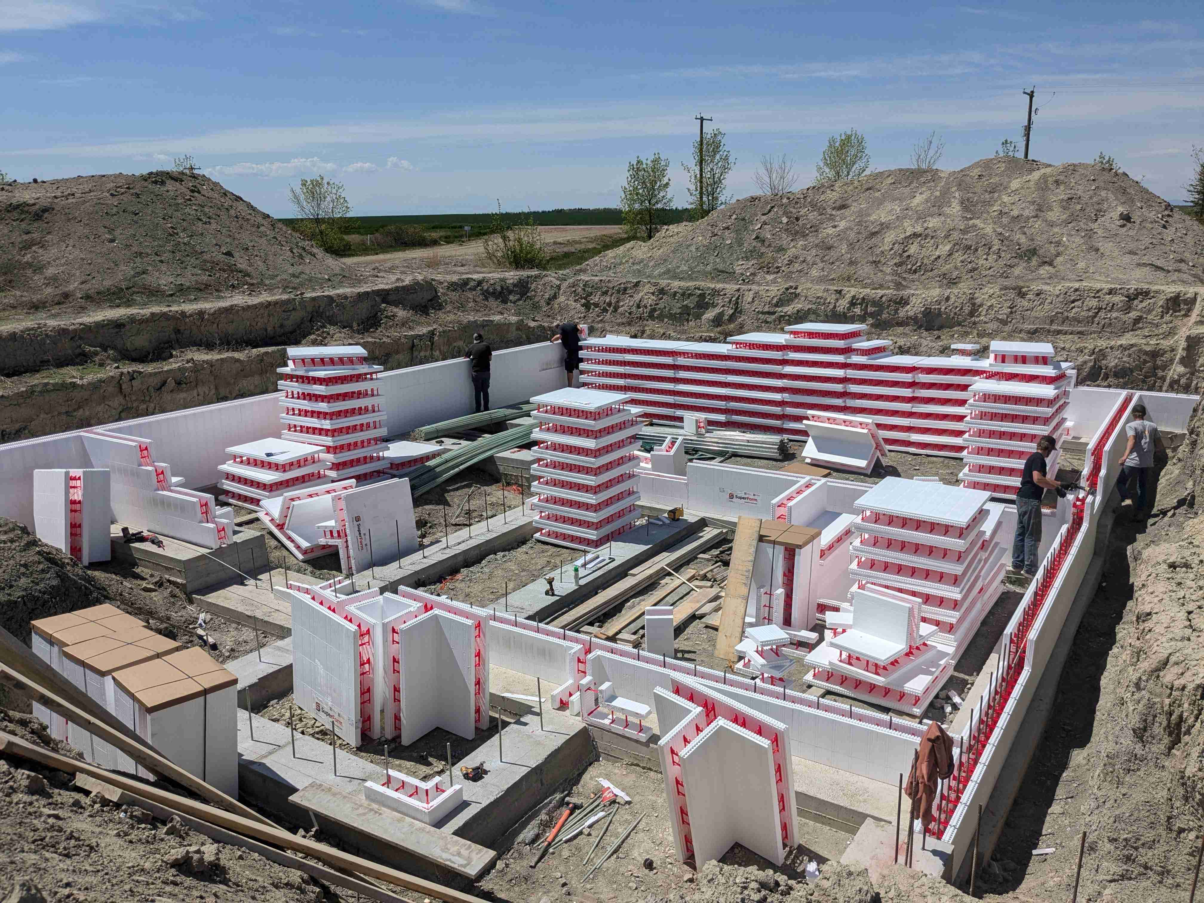 ICF Bracing Setup