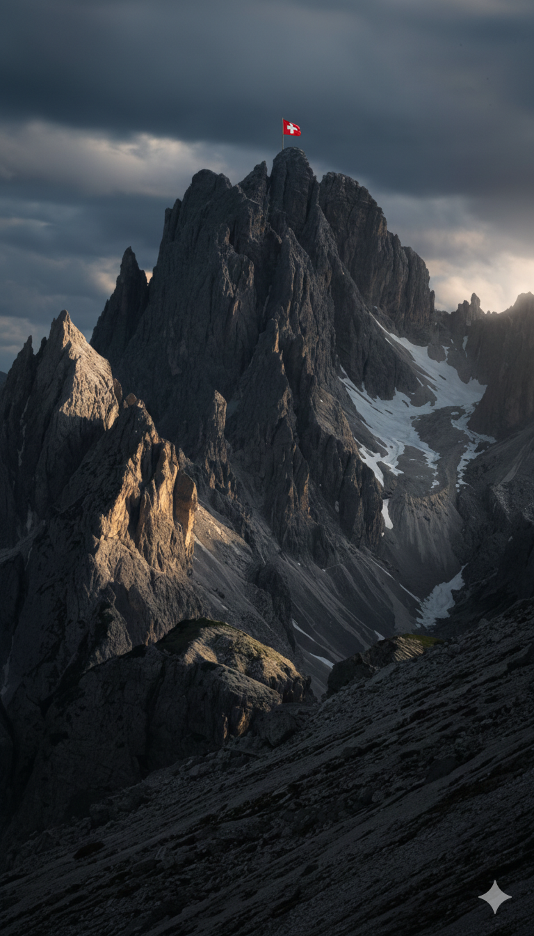 Swiss mountain peak