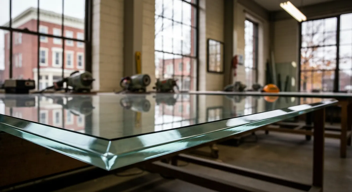 Glass table top fabrication