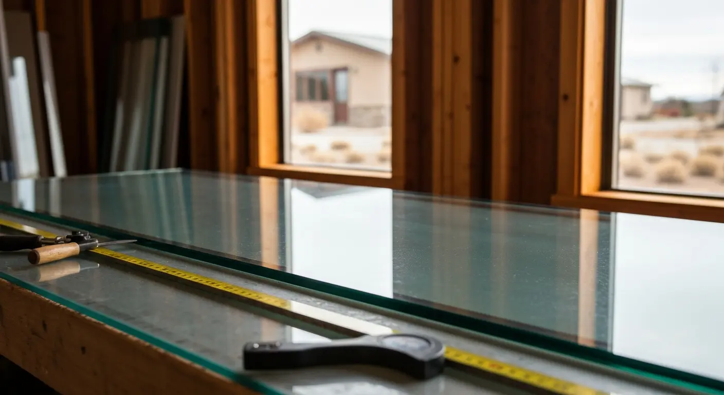 Custom glass table top