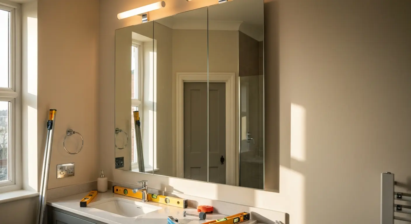 Custom mirror installation