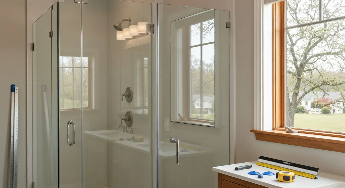 Shower door and mirror replacement