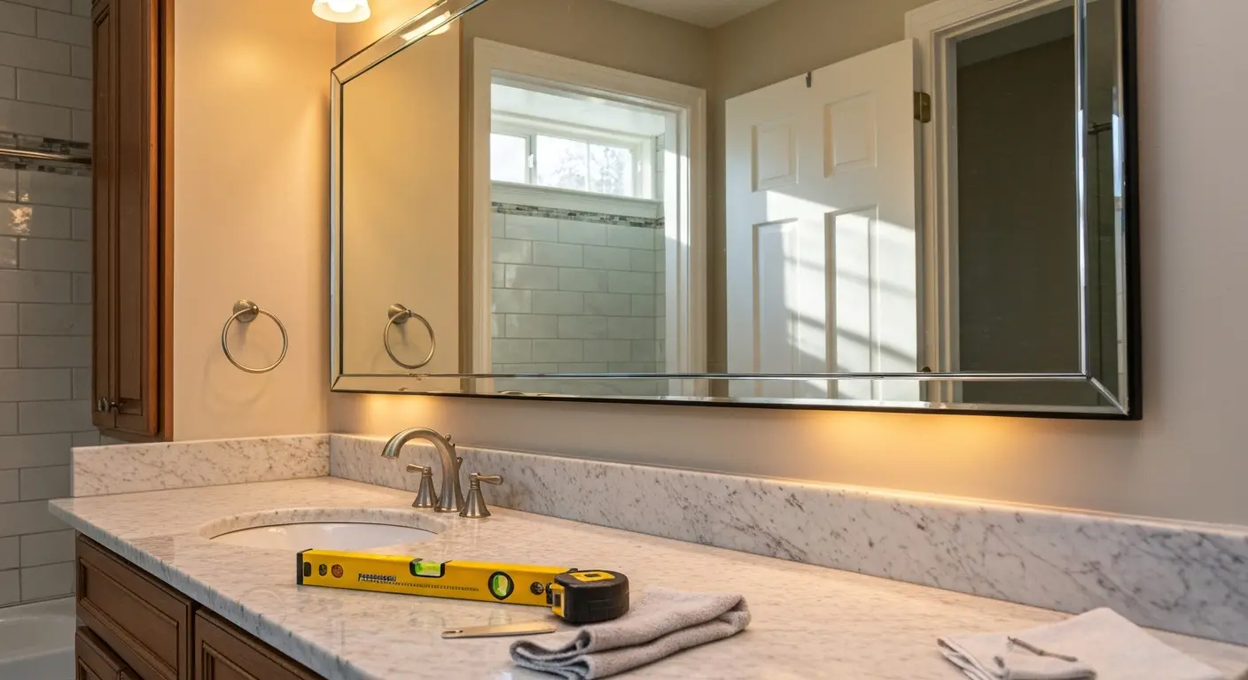 Custom mirror installation