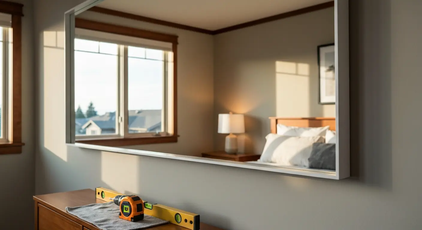 Custom mirror installation
