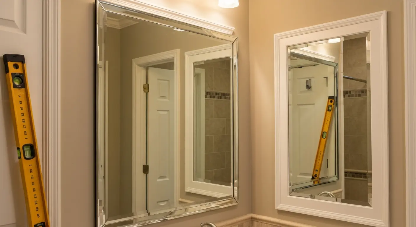 Custom bathroom mirror