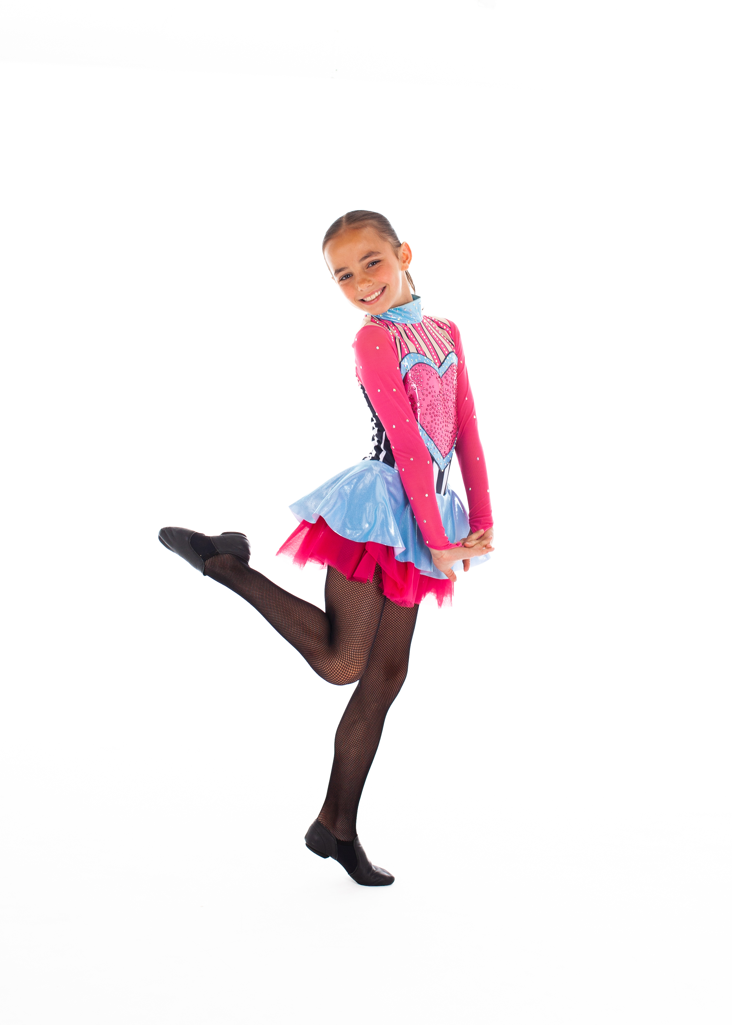 Young girl in tap shoes at NRG Studios Allstars, showcasing inclusiveness and the joy of dance in our supportive classes in Wollongong