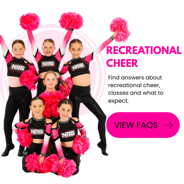 Recreational Cheer FAQs and cheerleading classes in Wollongong for kids