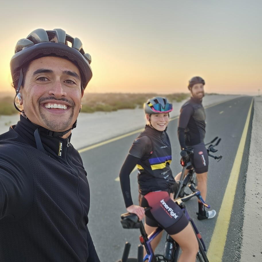 Neil training for Ironman