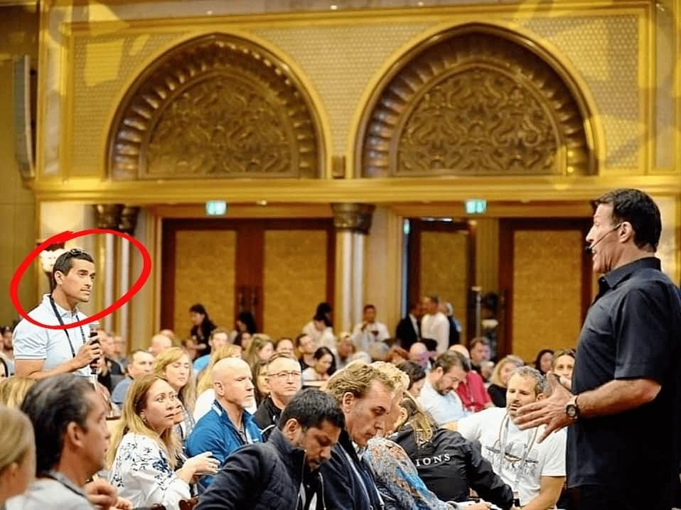 Neil at Tony Robbins Platinum Partnership event