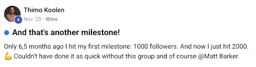 Your Next Post social proof 7