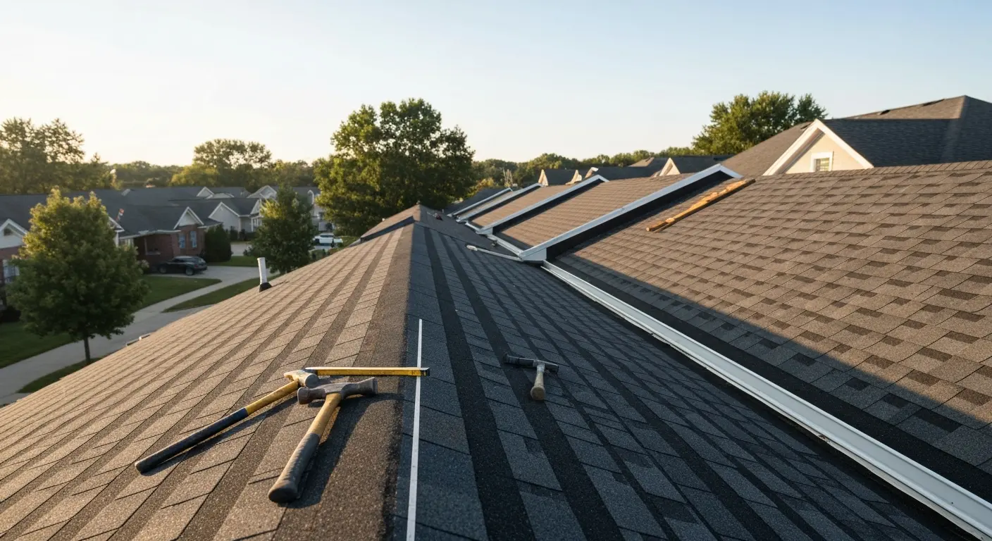 Multifamily roof project Worthington Ohio