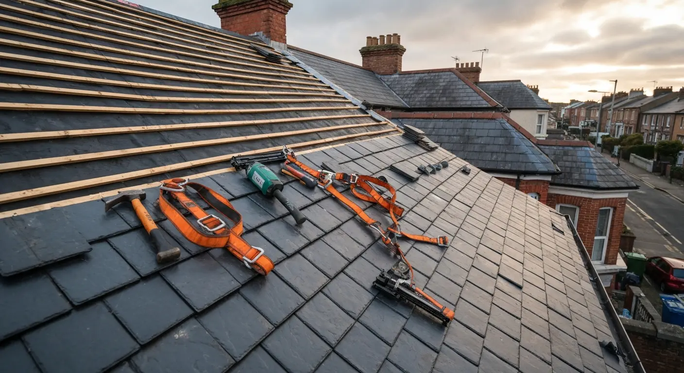 Storm damage roof repair