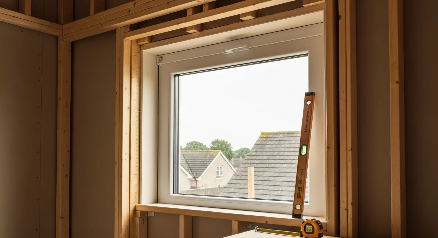 Window installation in new home