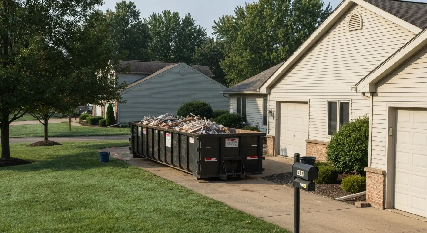Residential dumpster removal