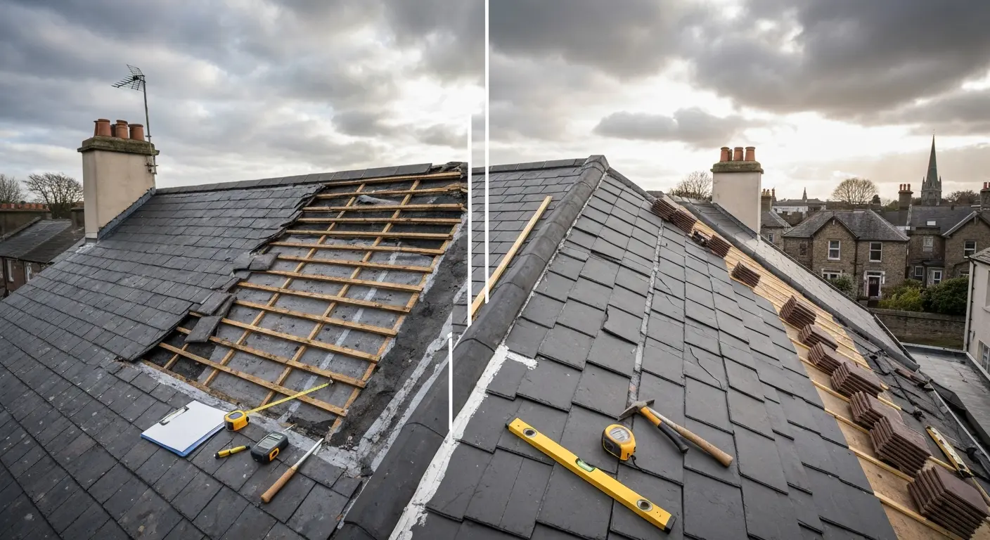 Storm damage roof assessment