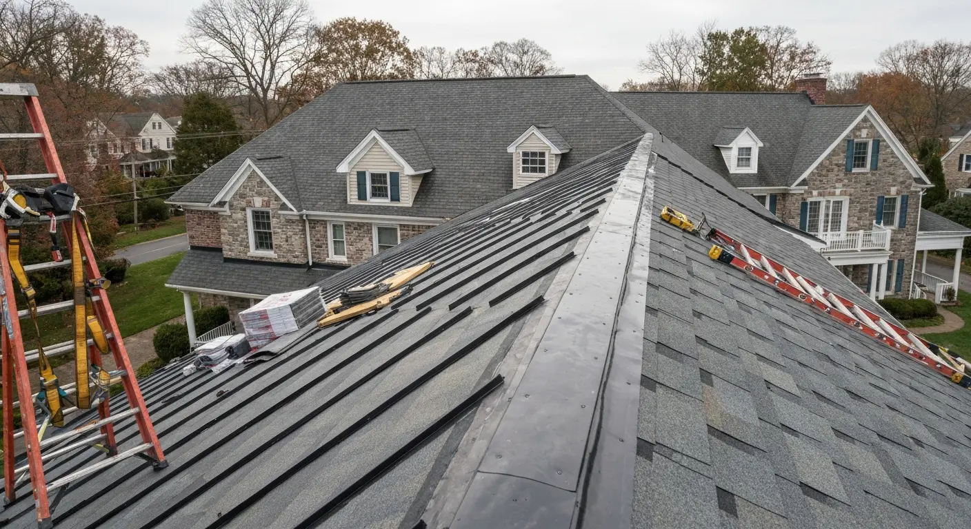 Multifamily roofing installation