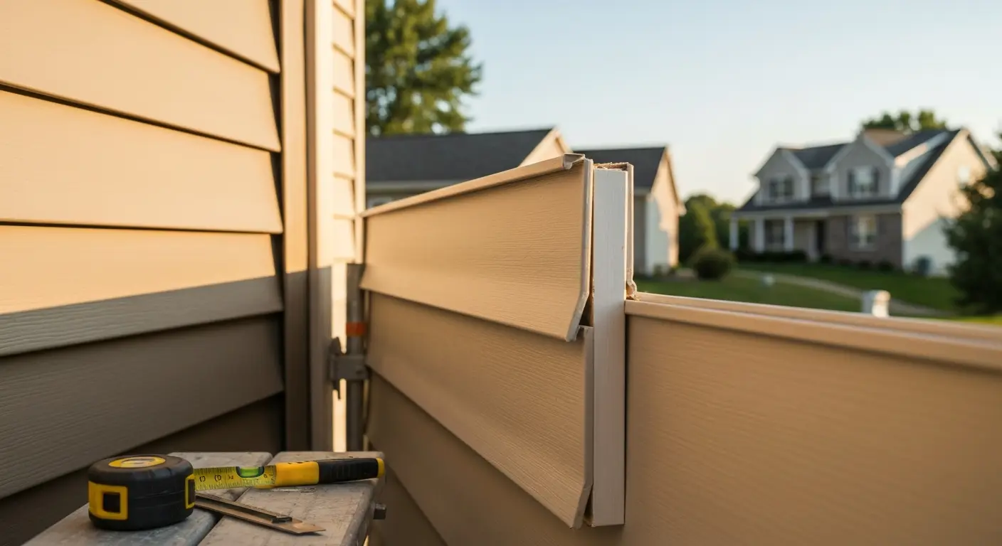 Residential siding installation