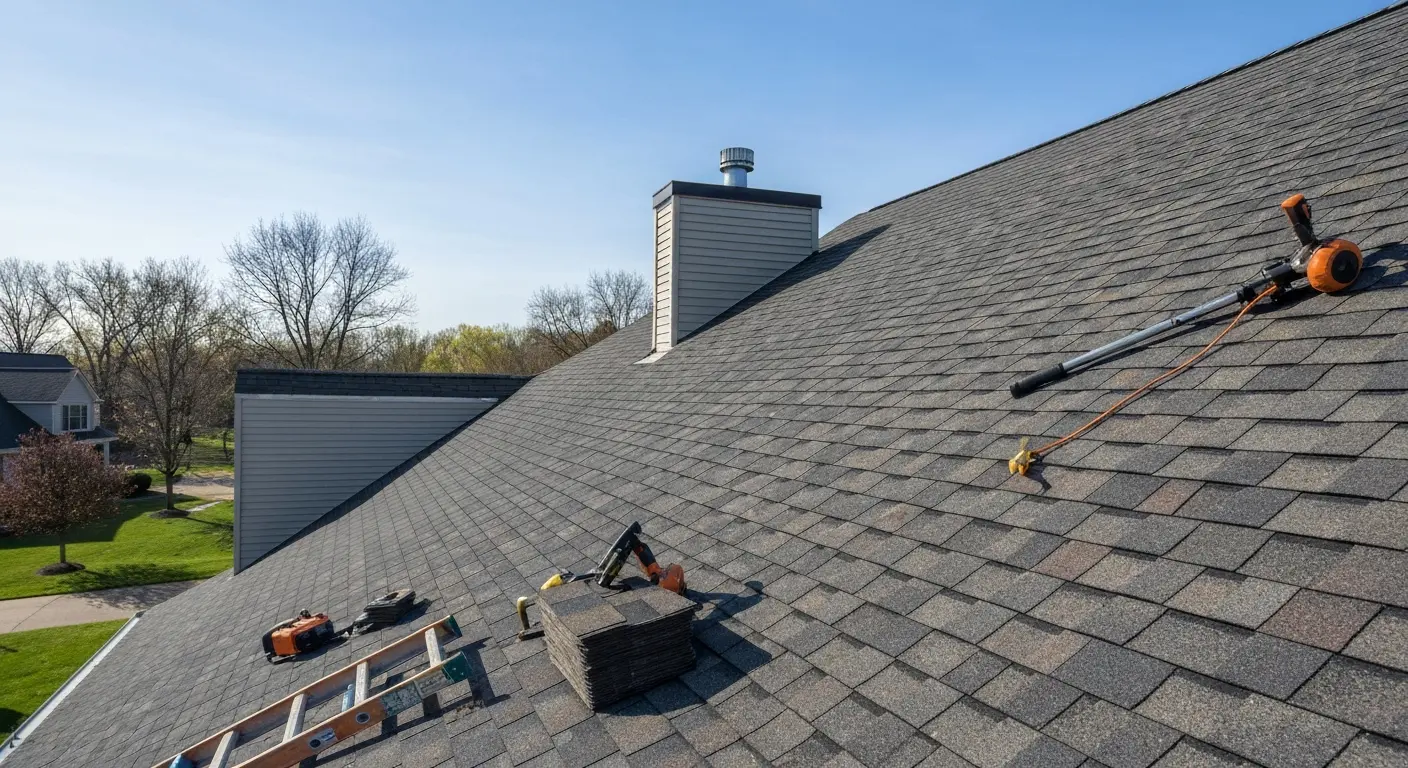 Roof replacement work