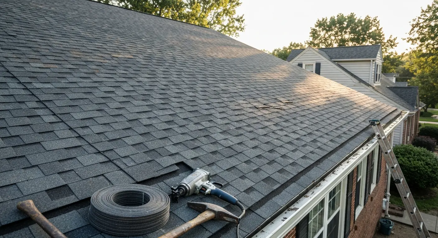 Residential roofing project