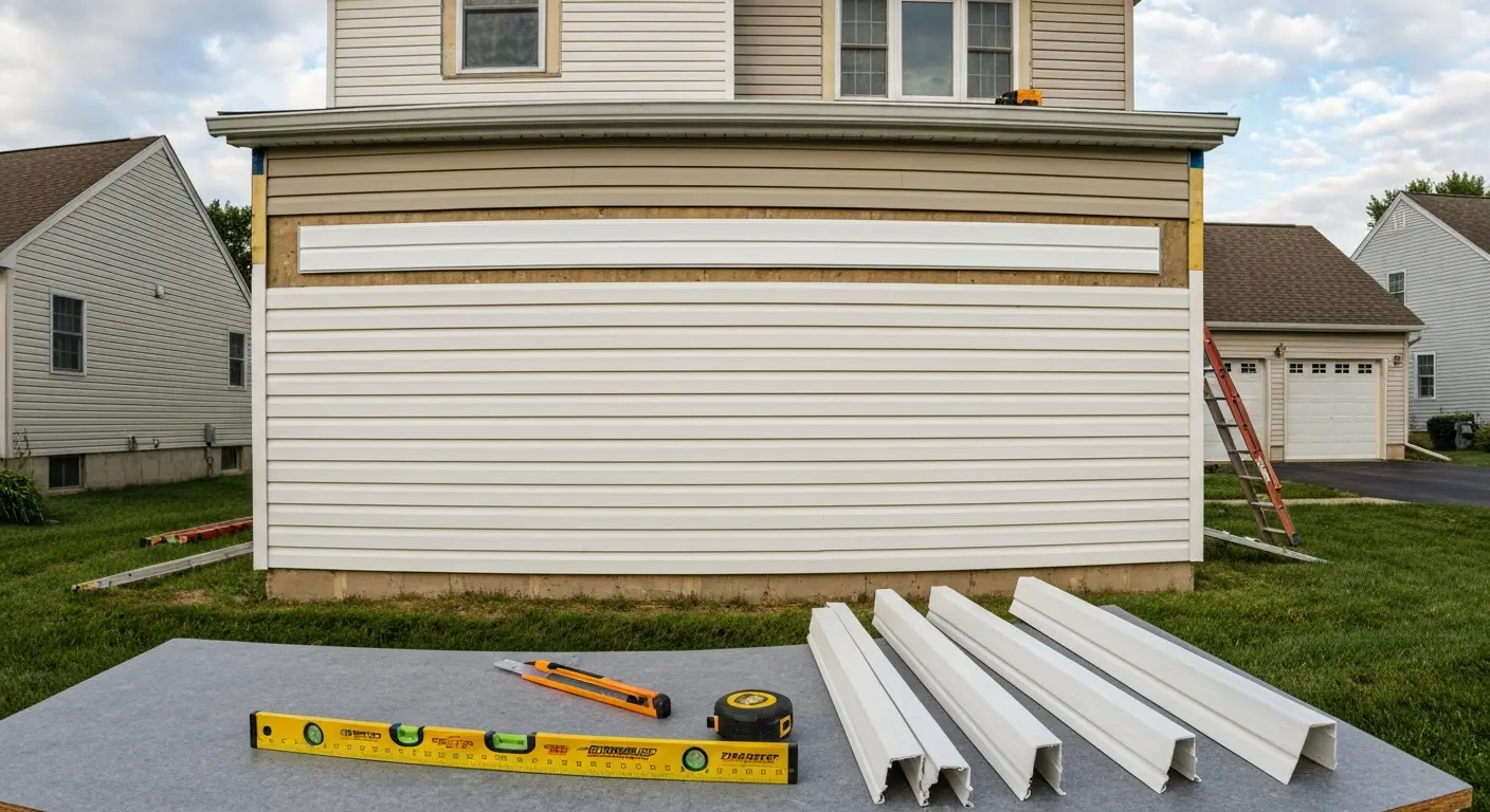Vinyl siding installation