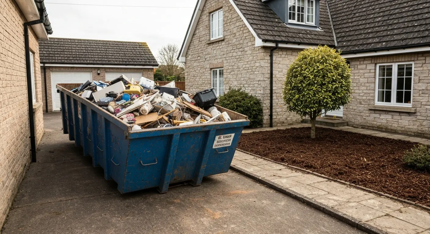 Junk removal dumpster