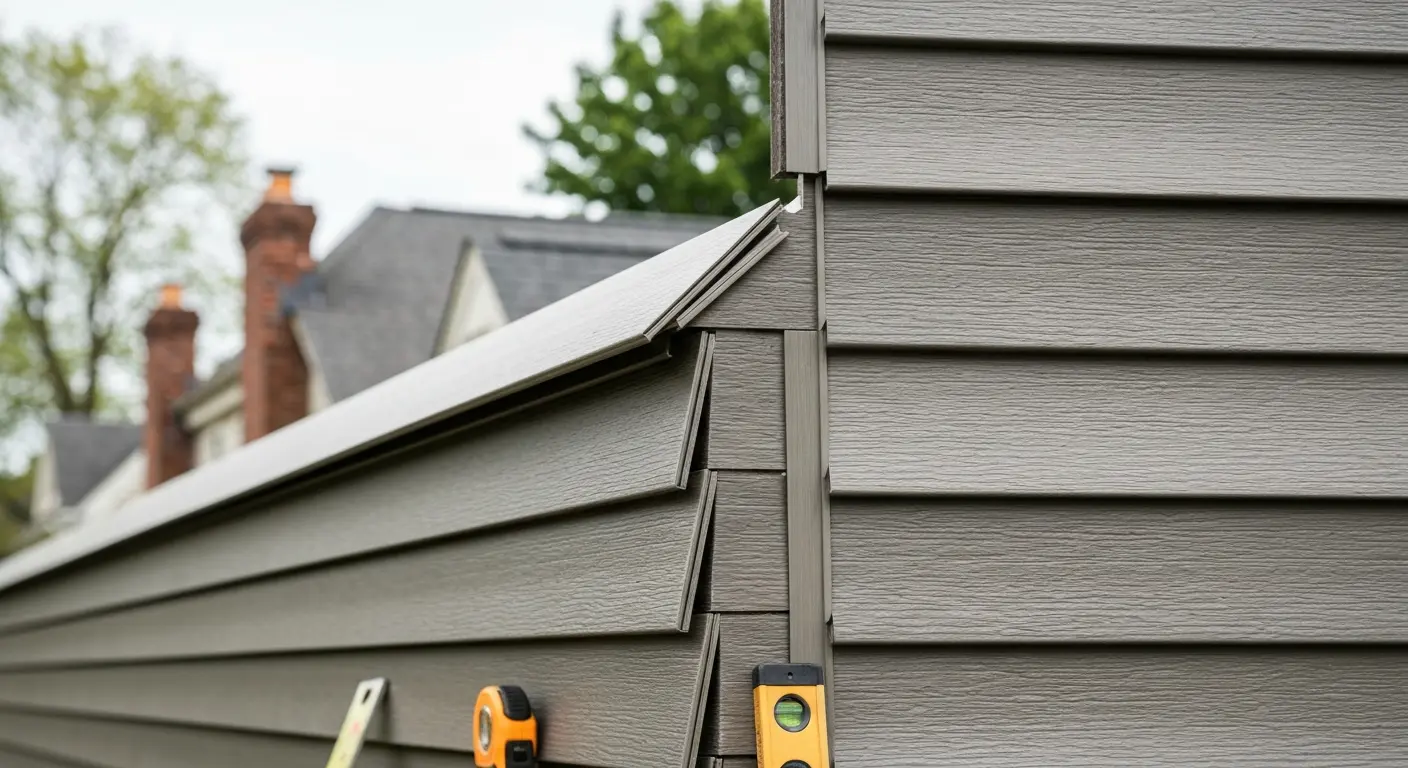 Vinyl siding installation