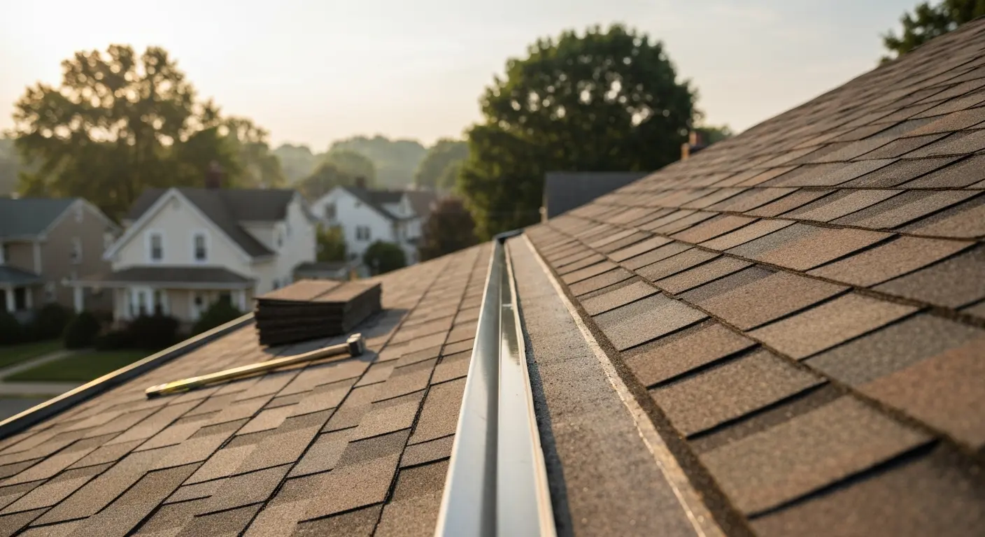 Asphalt shingle roof in Central Ohio