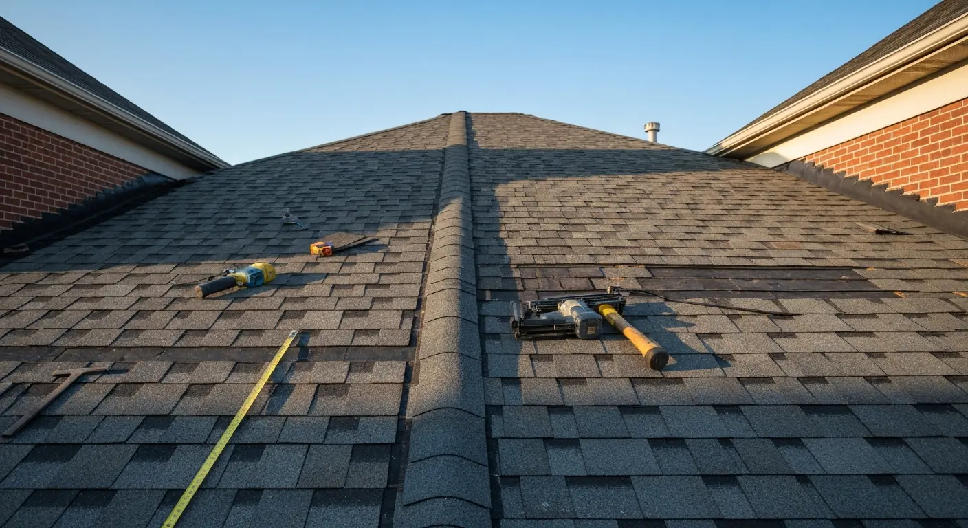 Storm damage roof repair