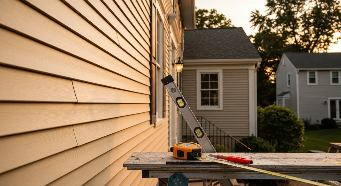 Vinyl siding installation