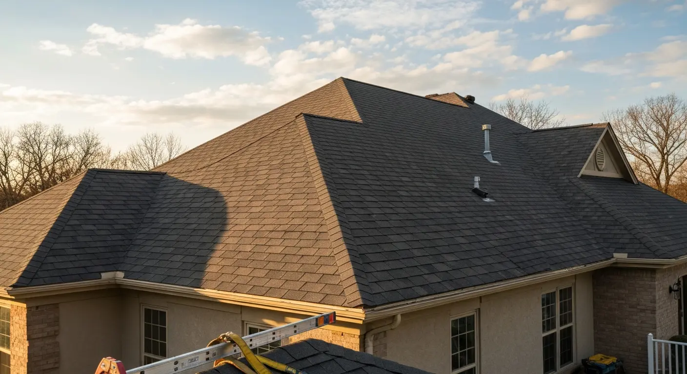 Residential roofing project