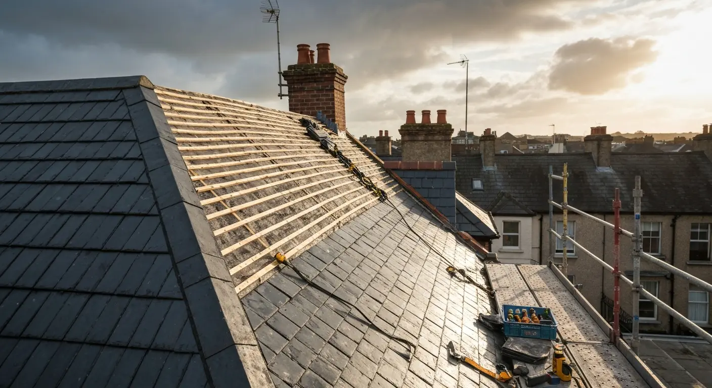 Roof restoration project