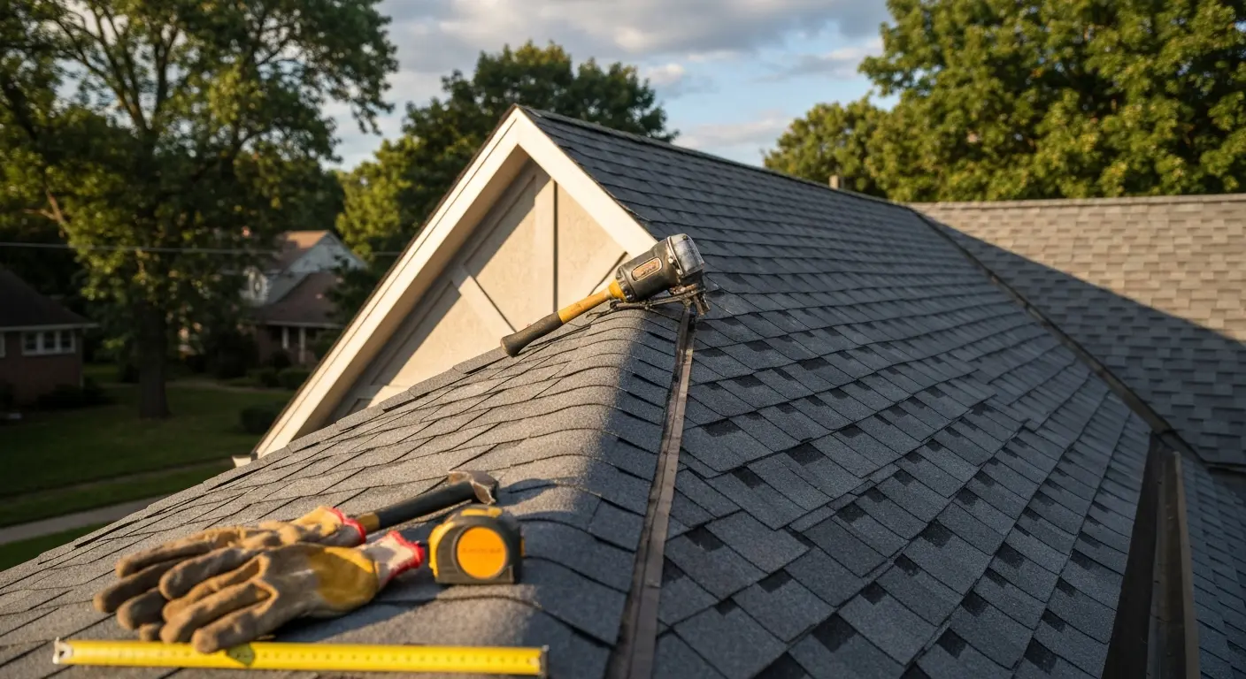 Residential roofing project