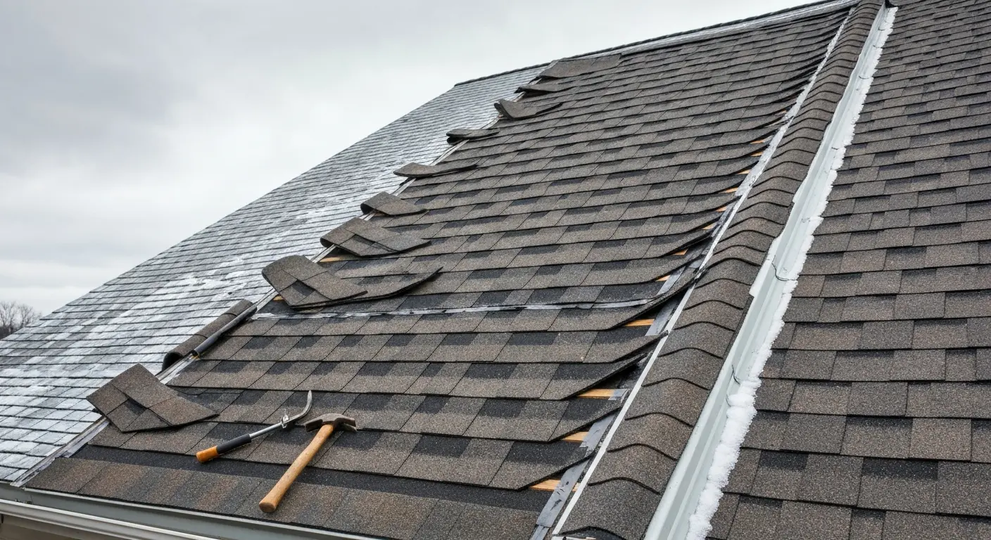Freeze thaw roof damage