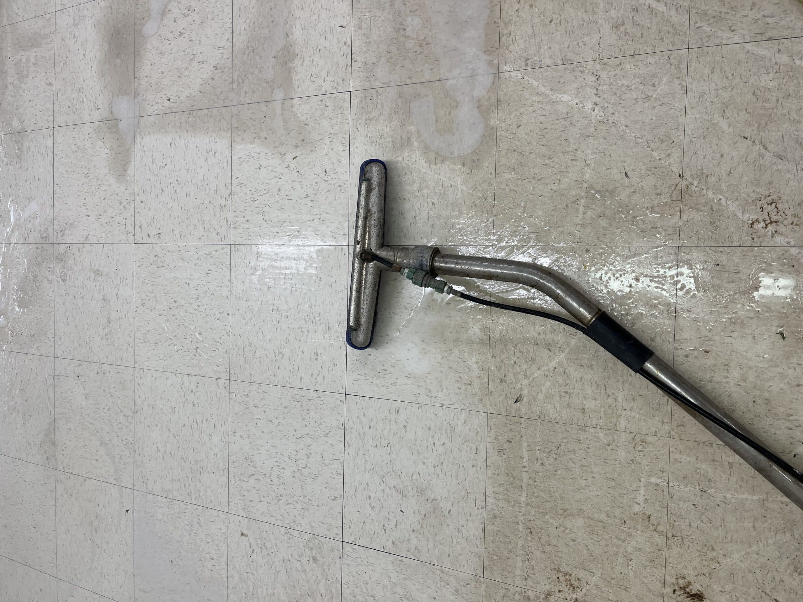 CSI Carpet cleaning van loaded with equipment