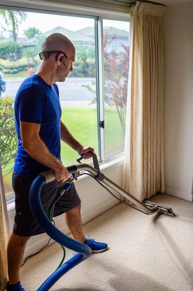 CSI Carpet cleaning van loaded with equipment