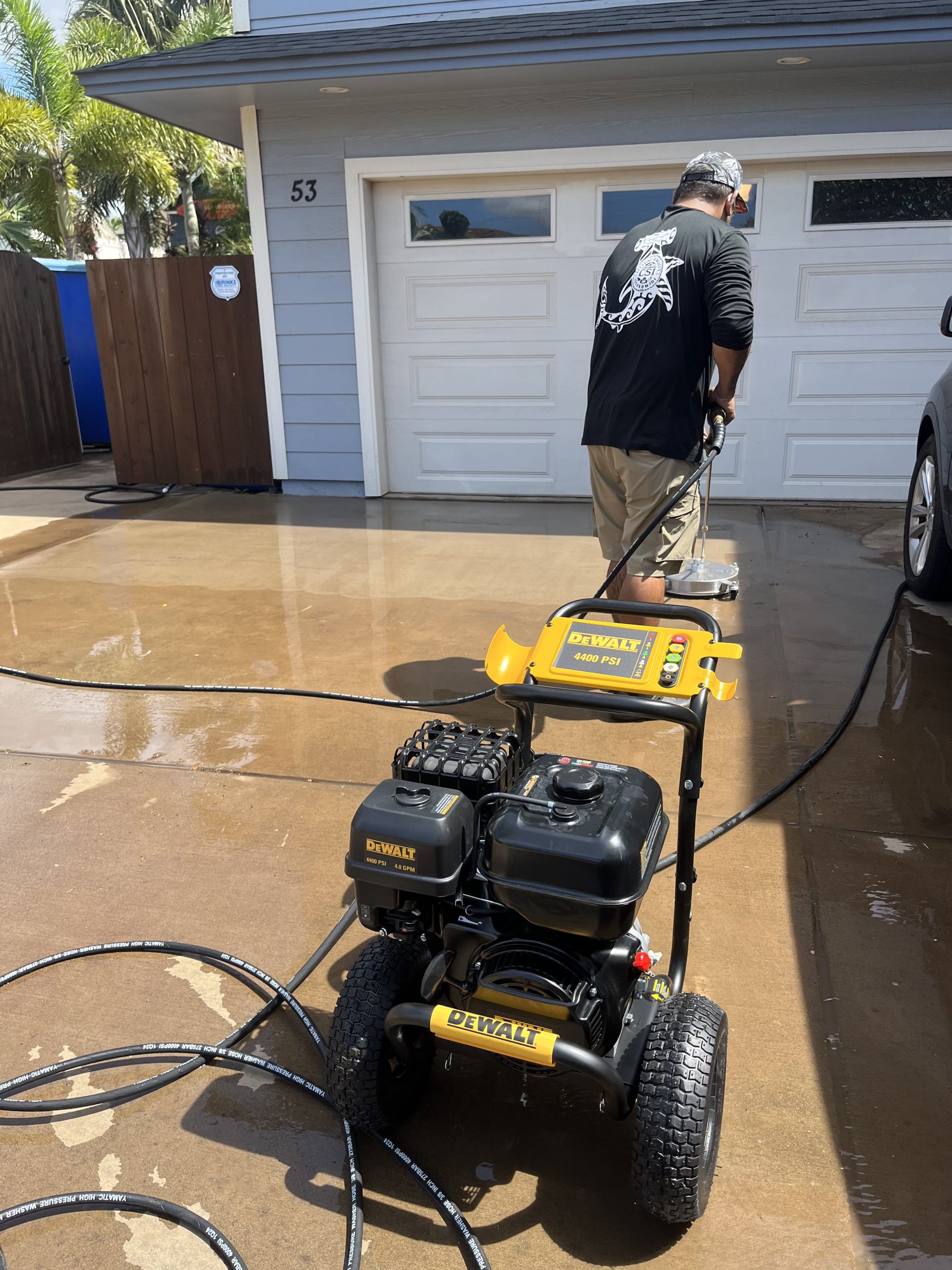 CSI Carpet cleaning van loaded with equipment