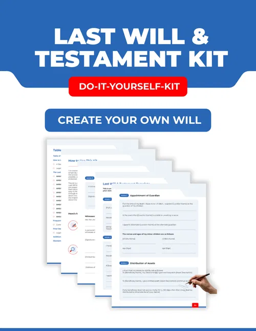 Free Last Will & Testament Kit cover